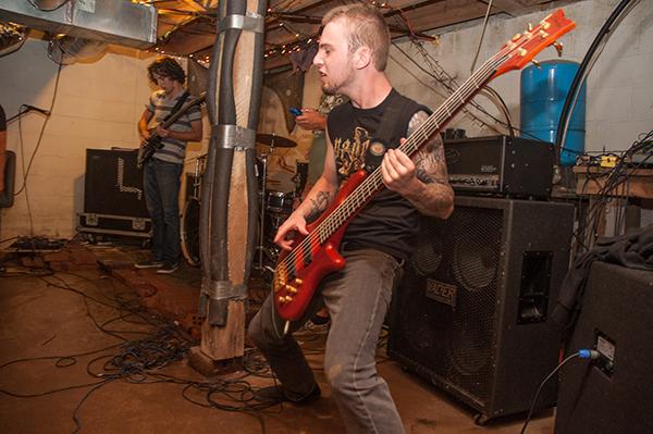 Nate Dickens, bassist for the band As Oceans, performs September 22. As Oceans is a metal band from Boone North Carolina made up of all student performers. The bands first record is expected this year. Justin Perry | The Appalachian