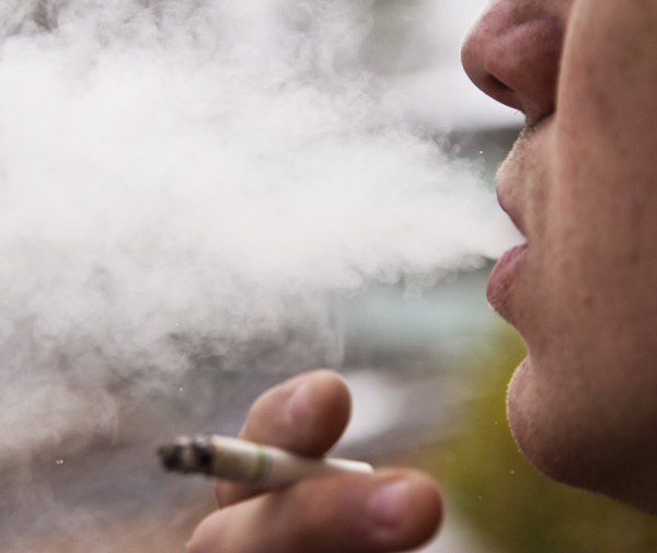According to a study recently conducted by the Wellness Center, 7 percent of Appalachian students smoke daily and 17 percent smoke at least one cigarette once a month. Photo Illustration by Paul Heckert | The Appalachian