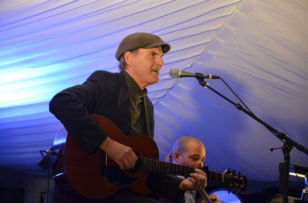 N.C. native James Taylor performed in Blowing Rock at Westglow Resort and Spa Friday as part of a tour to raise funding for President Barack Obama's campaign. Michael Bragg | The Appalachian