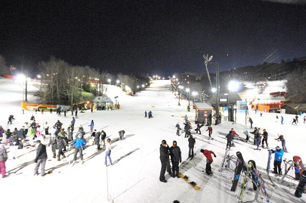 Thousands flock to Appalachian Ski Mountain every year to enjoy the fresh snow. The resort can convert up to 6 million gallons of water into snow a day. Joey Johnson | The Appalachian