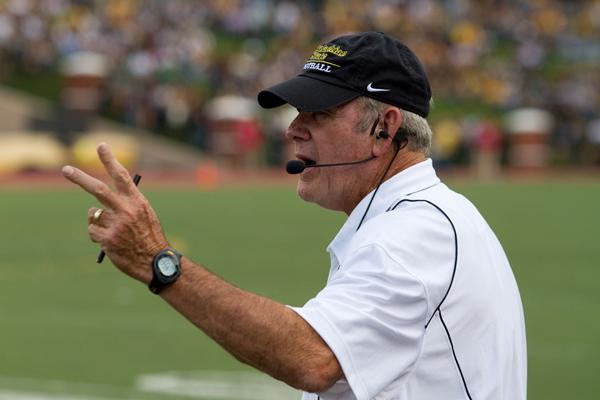 Head football coach Jerry Moore stepped down from his position which was announced Sunday afternoon, according to a press release. File Photo | The Appalachian