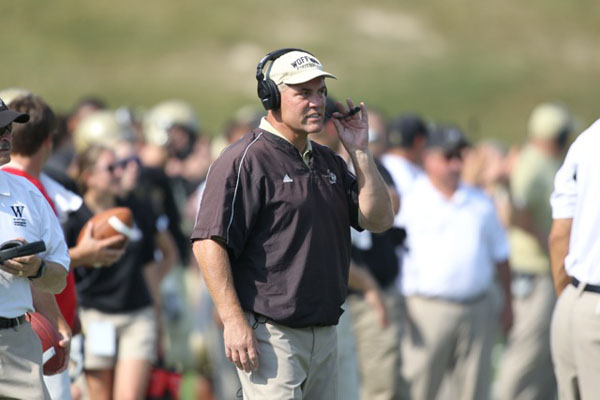 Former Wofford defensive coordinator Nate Woody will join App State footballs coaching staff under newly appointed head coach Scott Satterfield. Photo courtesy of Wofford Athletics