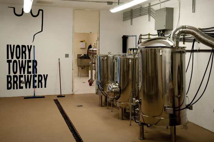 The Ivory Tower Brewery is located on the campus of Appalachian State University and used by Fermentation Science majors.
