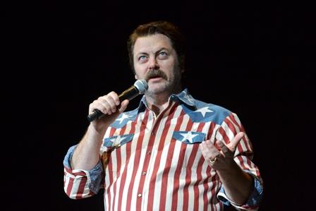 Nick Offerman preformed to a sold-out crowd Wednesday night at Holmes Convocation Center.
