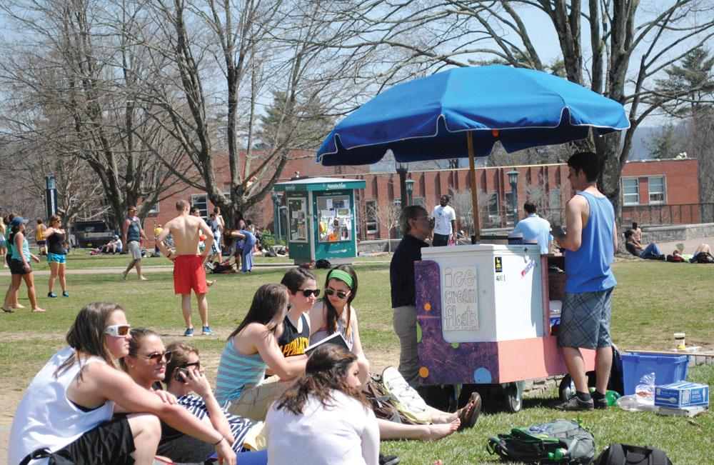 Fizzy Pops will no longer be allowed on Sanford Mall. It is run by junior marketing and entrprenuership major Ethan Peverall and combines soda with ice cream to create students favorite flavors. Nicole Debartolo | The Appalachian