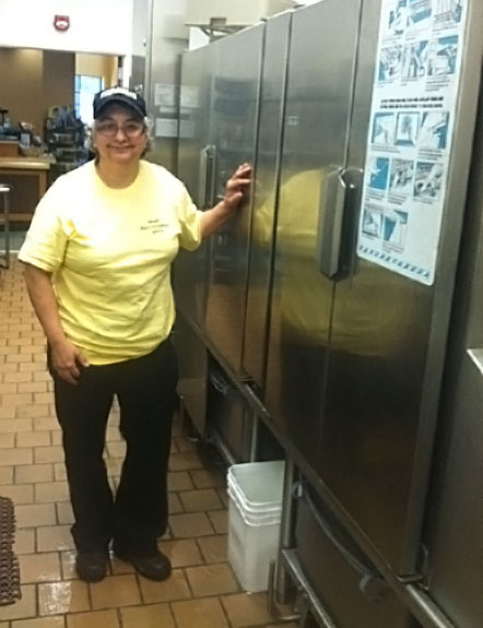 Susan Shearin has been working with Appalachian Food Services for the past five years. Stephanie Sansoucy | The Appalachian