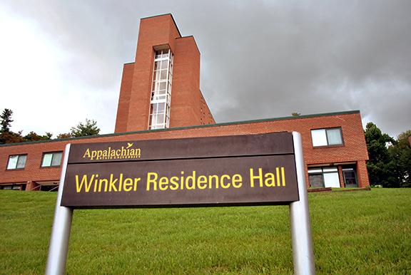 Winkler Residence Hall is closed to students this year and is scheduled to be demolished due to lack of funding necessary for a renovation. Photo by Lacy Matusek | The Appalachian