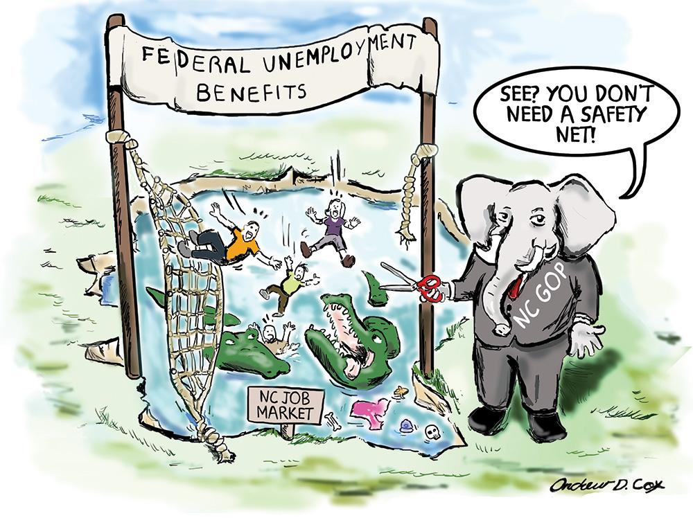 Editorial Cartoon: Perils of an unemployment pit – The Appalachian