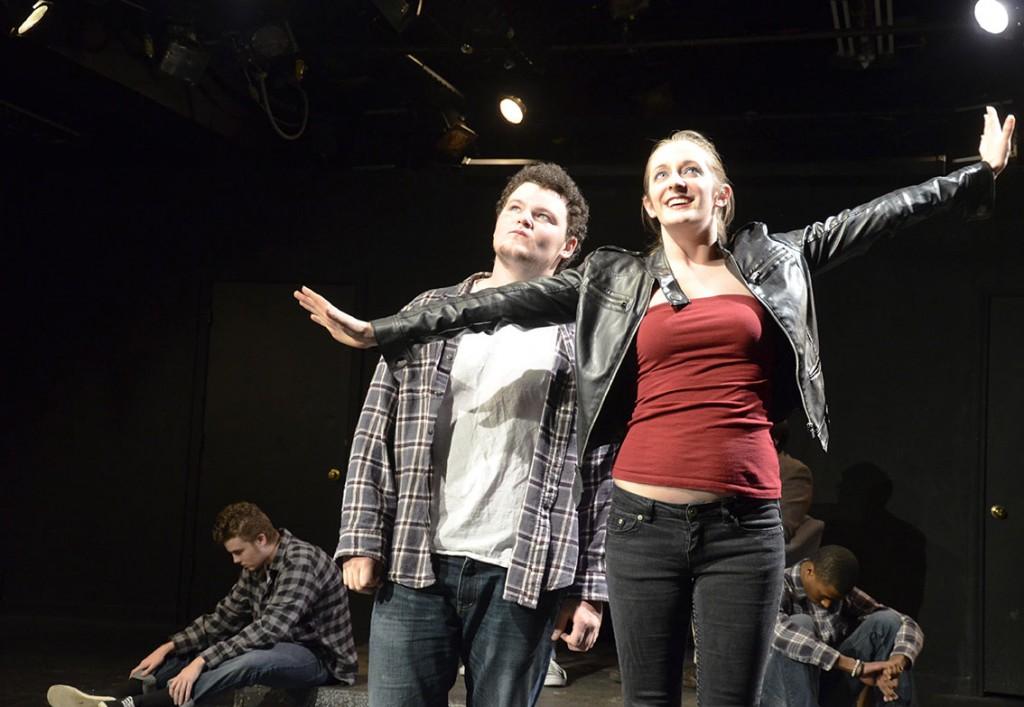 Freshman+theatre+arts+major+Will+Vogler+%28left%29+and+senior+theatre+arts+major+Carmen+Lawrence+%28right%29+rehearse+their+lines+for+the+play+%E2%80%9CA+Game+for+Pete%2C%E2%80%9D+which+was+featured+in+the+New+Play+Festival.+The+festival+featured+original+plays+written+by+students.+Photo+by+Maggie+Cozens+%7C+The+Appalachian