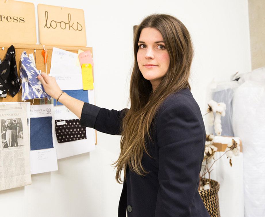 Appalachian alumna Stephanie Beard  branched out of the corporate fashion world to start her own fashion and accessory  brand called Esby. Beard used Kickstarter and raised more than $20,000 in funds for her fashion line. Photo courtesy of Sharon Clark. 