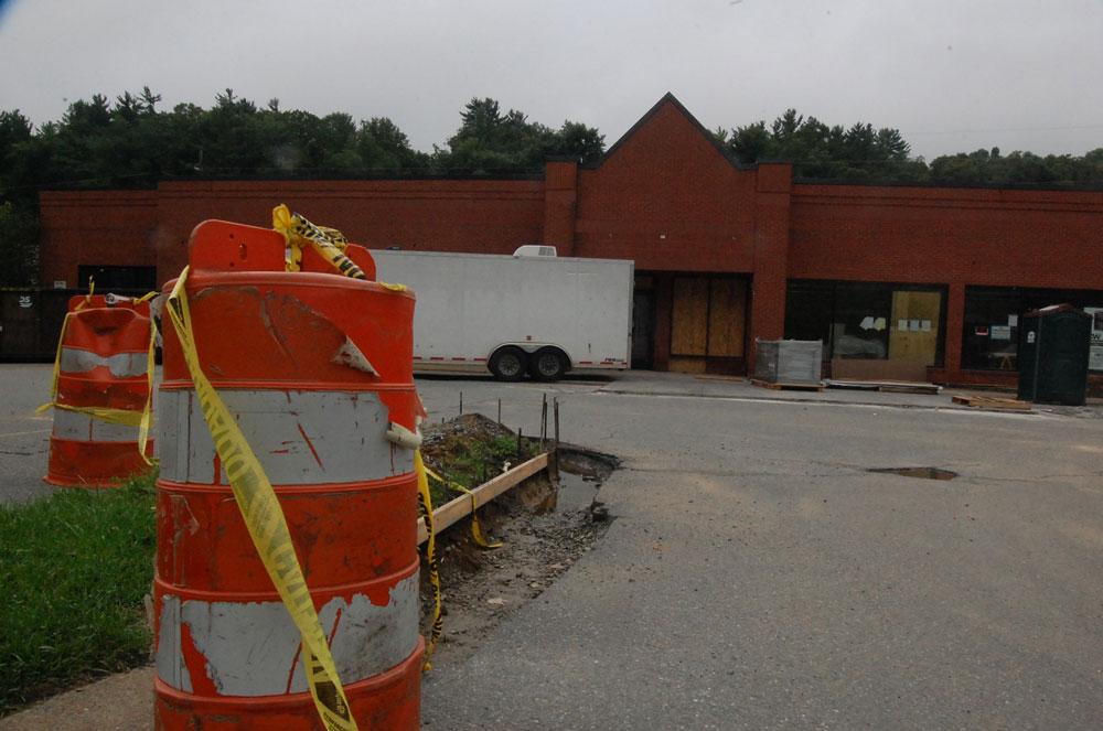 Construction of Boone’s upcoming IHOP restaurant has begun at the former Blockbuster Video store on Highway 321. Photo by Cara Croom  |  The Appalachian