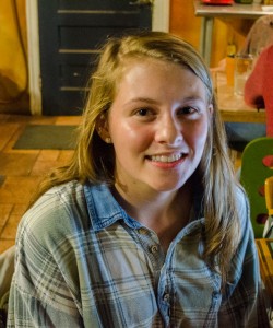 Sophomore music therapy major Kate Rhudy at Espresso News + Wine Bar on Howard St. on Monday evening. Photo by Morgan Cook  |  The Appalachian