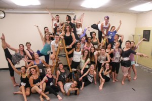 Freshmen dance majors who are members of the Appalachian Department of Dance and Theatre and are to be included in the First Year Student Showcase beginning on Thursday in the I.G. Greer Studio Theatre. Courtesy of Appalachian Department of Dance and Theatre