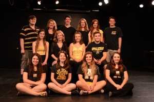 Freshmen dance majors who are members of the Appalachian Department of Dance and Theatre and are to be included in the First Year Student Showcase beginning on Thursday in the I.G. Greer Studio Theatre. Photo courtesy of Appalachian Department of Dance and Theatre