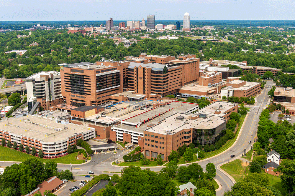 An aerial view of Wake Forest Baptist Medical Center. Wake Forest and Appalachian State have teamed up to provide a beneficial program for aspiring physician assistants. Photo courtesy of WFBH Photography