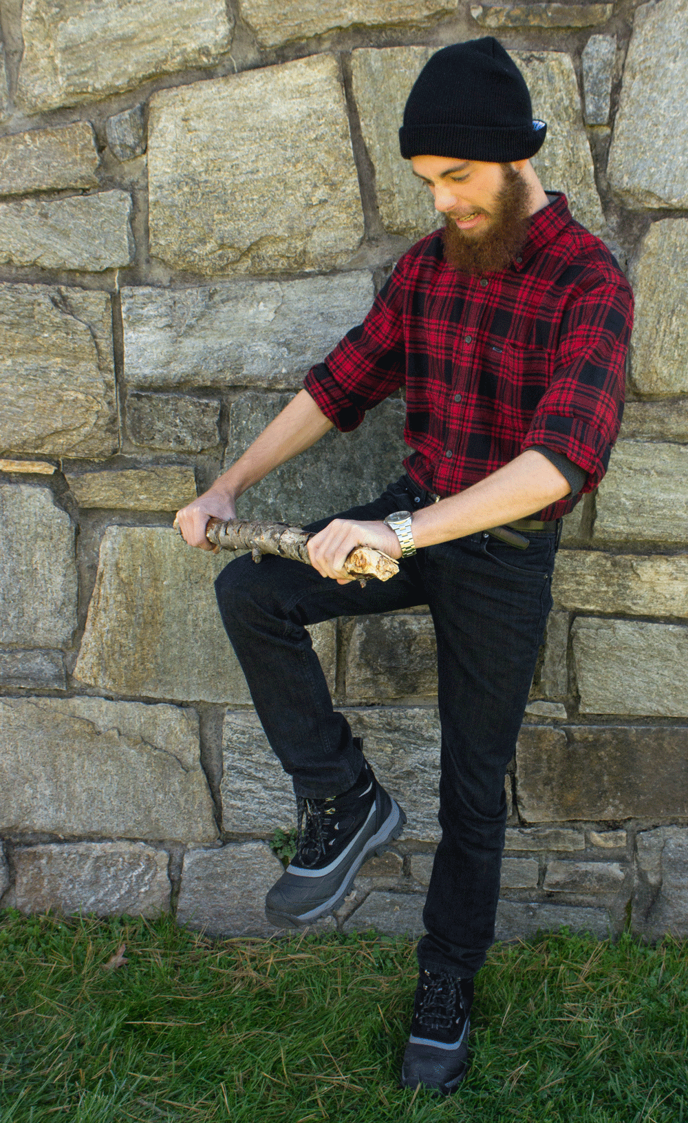 Undeclared freshman Travis Slaughter dressed in Lumberjack attire for Halloween. The costume is easy to put together and consists of items that are likely to be in your closet already. Photo by Dallas Linger  |  The Appalachian