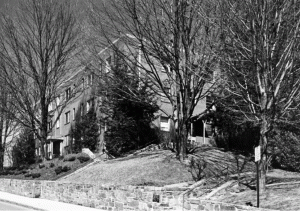 Coffey residence hall before it was demolished in June of 2010. The dormitory was said to be haunted by the ghost of a man that committed suicide. Courtesy of Appalachian State University Special Collections