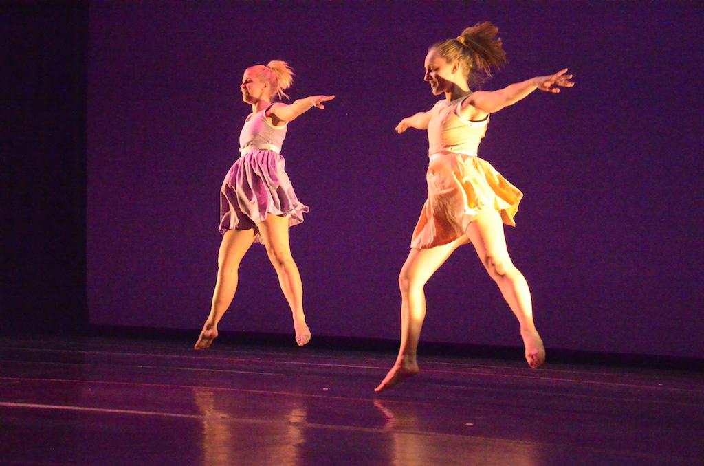 Dancers perform during Tuesdays dress rehearsal for the Fall Appalachian Dance Ensemble. The event will take place in Valborg Theater from November 19-22.