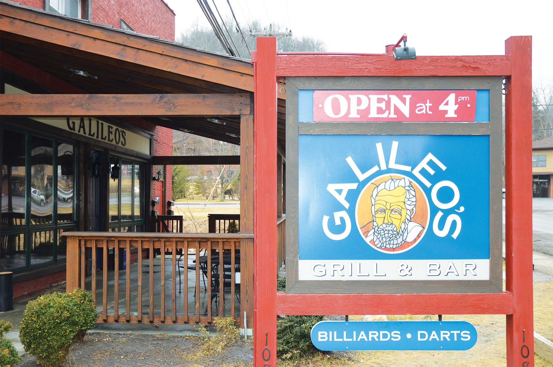 Galileo’s Grill and Bar uses a phone application scanner to check customers’ IDs before entering. Owner Mark Dickson said Galileo staff usually catch six to seven underaged customers using fake IDs per week. Photo by Gerrit van Genderen  |  The Appalachian