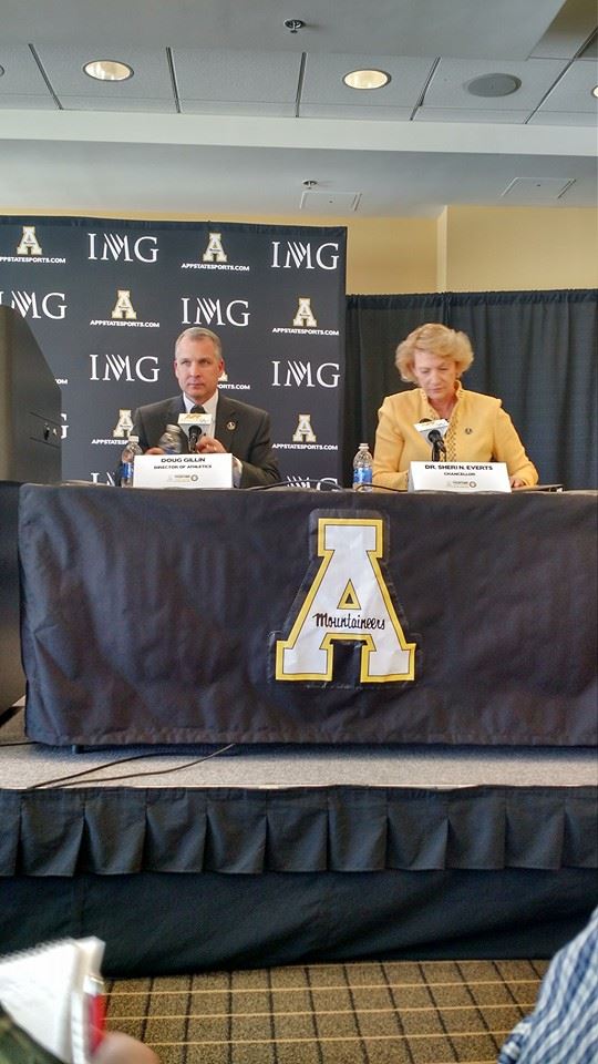Appalachian State University named Doug Gillin as the new athletic director on Friday afternoon. Gillin will begin his duties April 6.