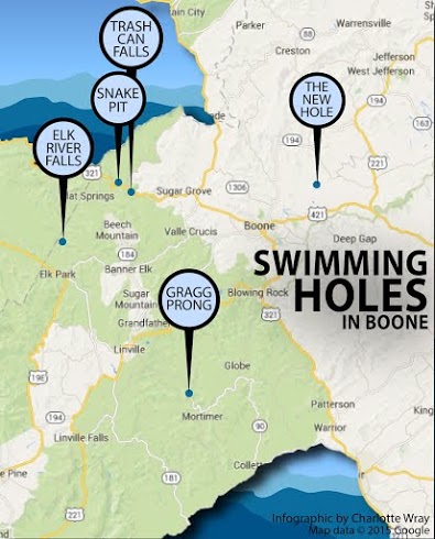 The best swimming holes near Boone