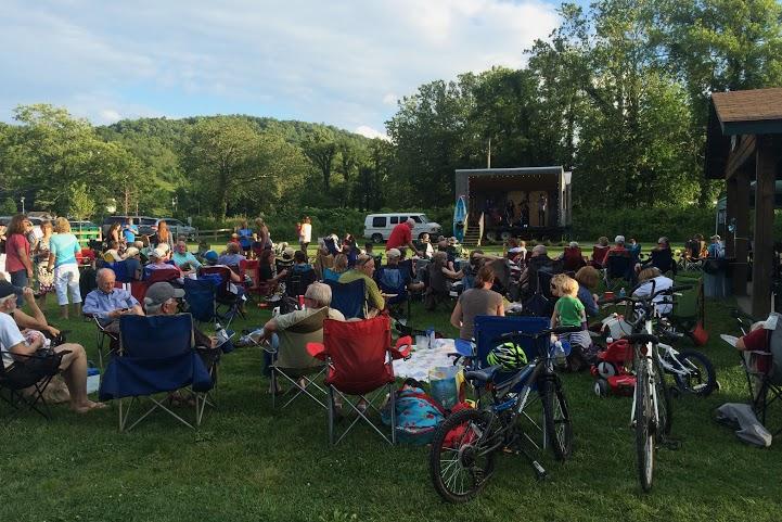 Every Friday at 7 p.m. from May to September, 200-300 people come and listen to the band for that week’s Music in the Valle concert series.