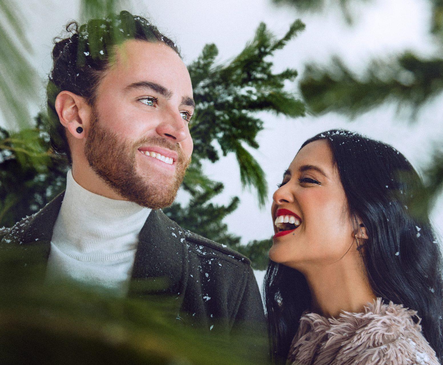The album cover for Us The Duo’s upcoming release titled “Our Favorite Time of the Year. The album’s release date is Nov. 17, the same day they are performing at the Schaefer Center.