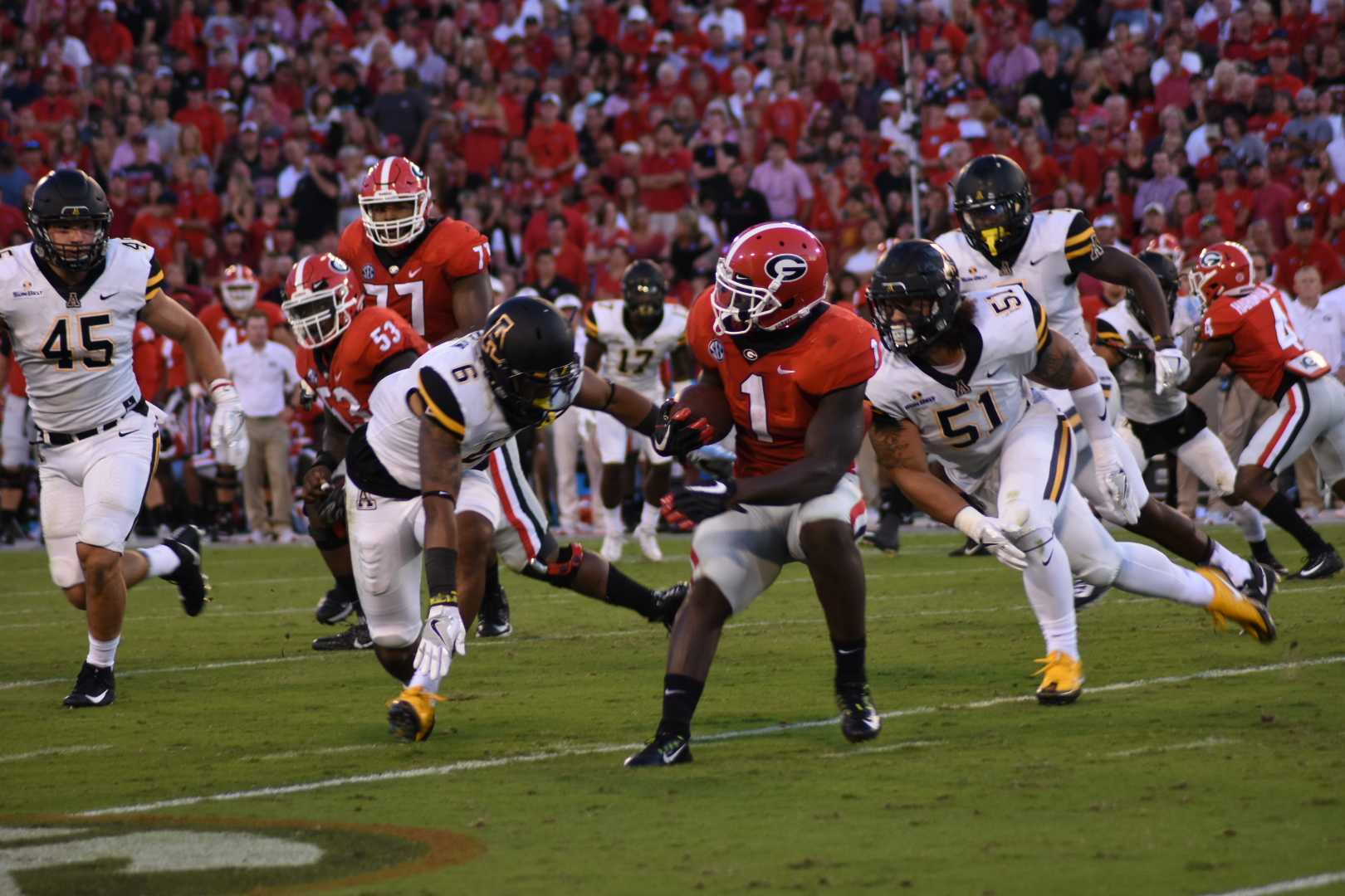 App State fell to Georgia 31-10 in their first game of the season 