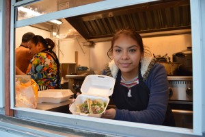 Miriam Hernandez opened the Taco King Taqueria last July and serves customers authentic Mexican food from her mothers recipes.