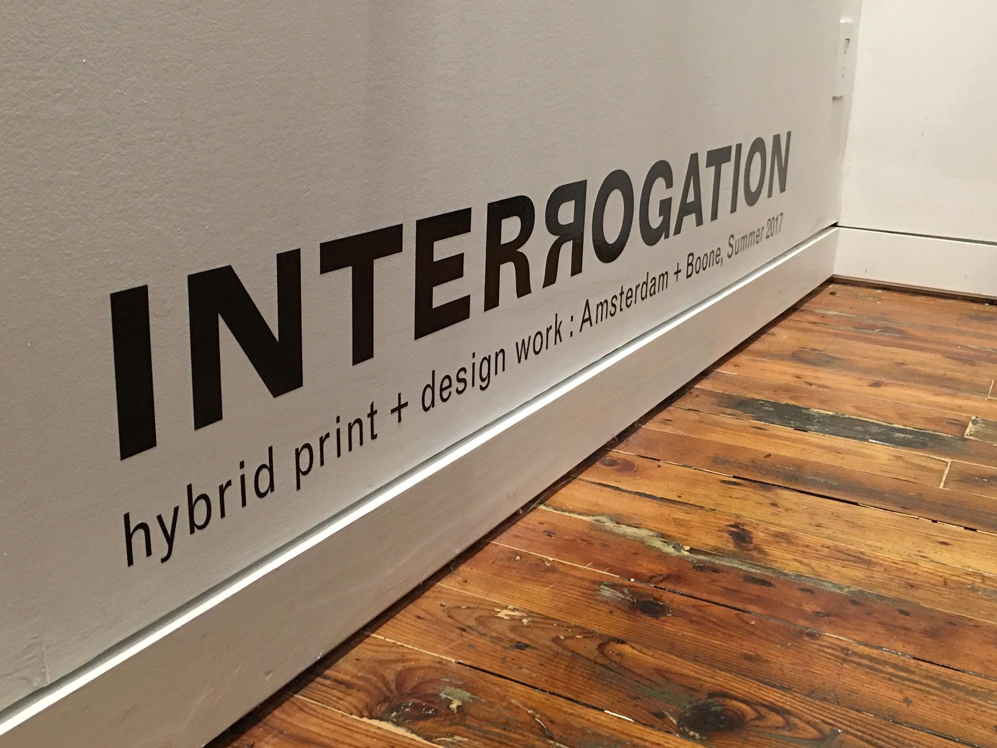 Interrogation+brings+a+colorful+and+conversational+dynamic+to+the+HOW+Space+in+downtown+Boone.+The+exhibit+was+held+during+First+Friday+on+September+1+and+will+continue+until+the+14th.