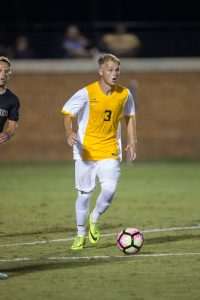 Mid-field Camden Harrison. Photo courtesy of Appalachian State Athletics/Brian Westerholt 