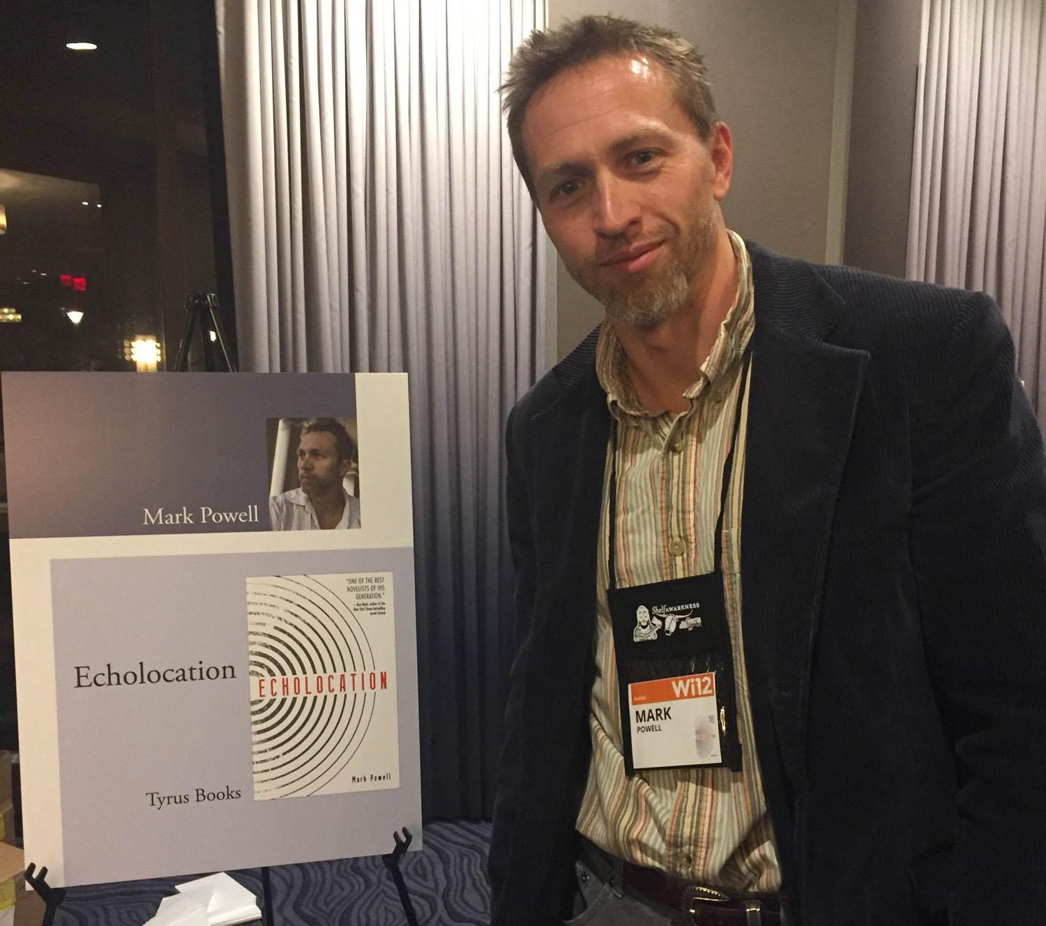 Mark Powell at the Booksellers Expo in Minneapolis where he represented his publisher Tyrus/Simon and Schuster.