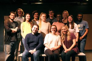 "Phyllis Kugler, Eat Your Heart Out" cast and crew. Opening night for the production is Thursday, February 9th.