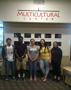 Members of the Native American Student Association, including leader Kerry McMillan and members of the Gadugi program of Cherokee Central High School. Photo courtesy of Dr. Allen Bryant.