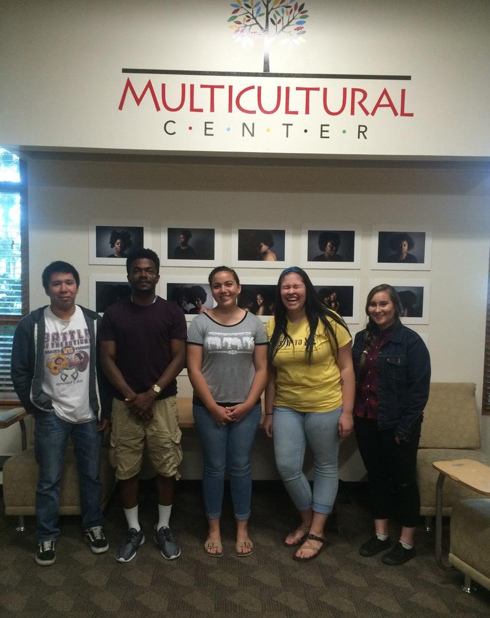 Members of the Native American Student Association, including leader Kerry McMillan and members of the Gadugi program of Cherokee Central High School. Photo courtesy of Dr. Allen Bryant.