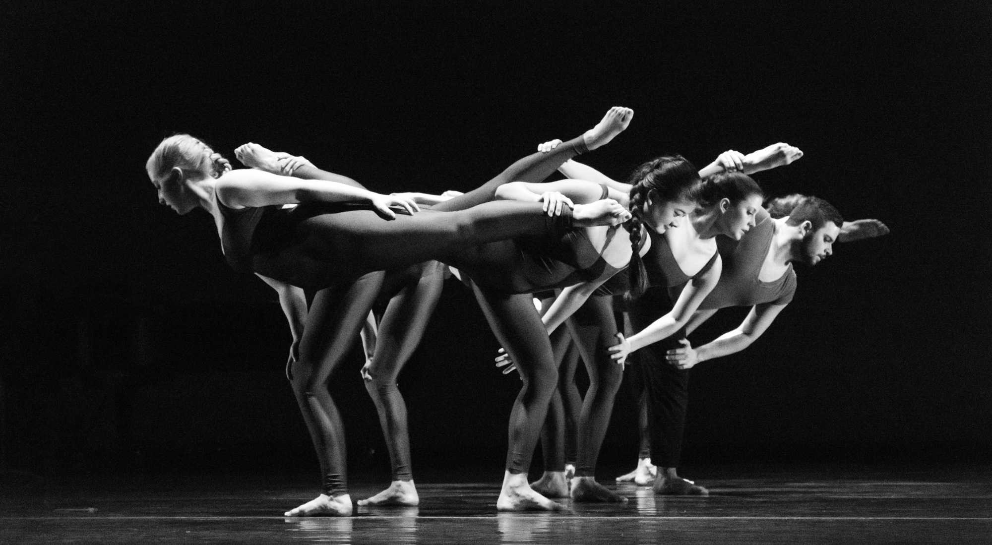 Dancers perform senior lecturer and choreographer Regina Gulick's piece titled "Elegy." Photo by Dallas Linger.