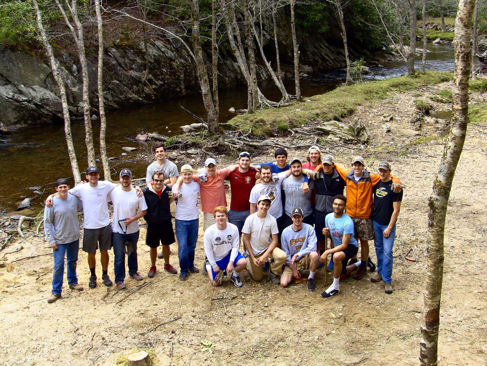 Fraternity clears site for Mountains-to-Sea Trail