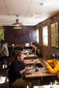 Kindly Kitchen's is 100% vegan and 100% gluten free bowls. The unique restaurant is located on King Street on the conner of Depot Street and they sell a variety of bowls, salads, and smoothies.
