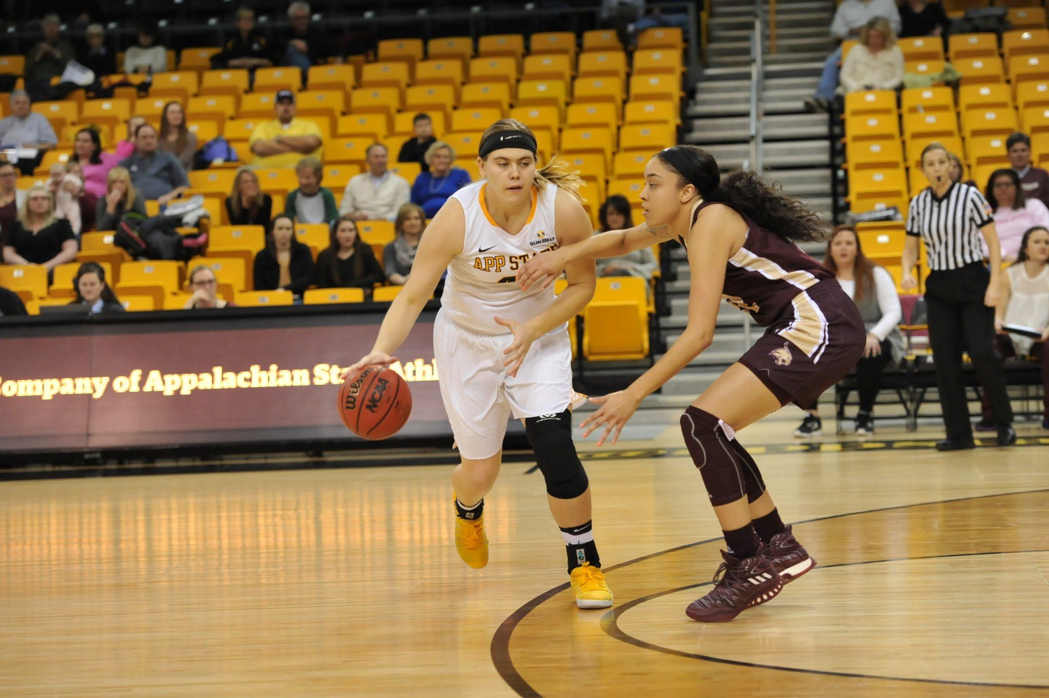 App State women's basketball had a cold shooting night in loss to Bobcats. Courtesy: App State Athletics/ Dave Mayo 