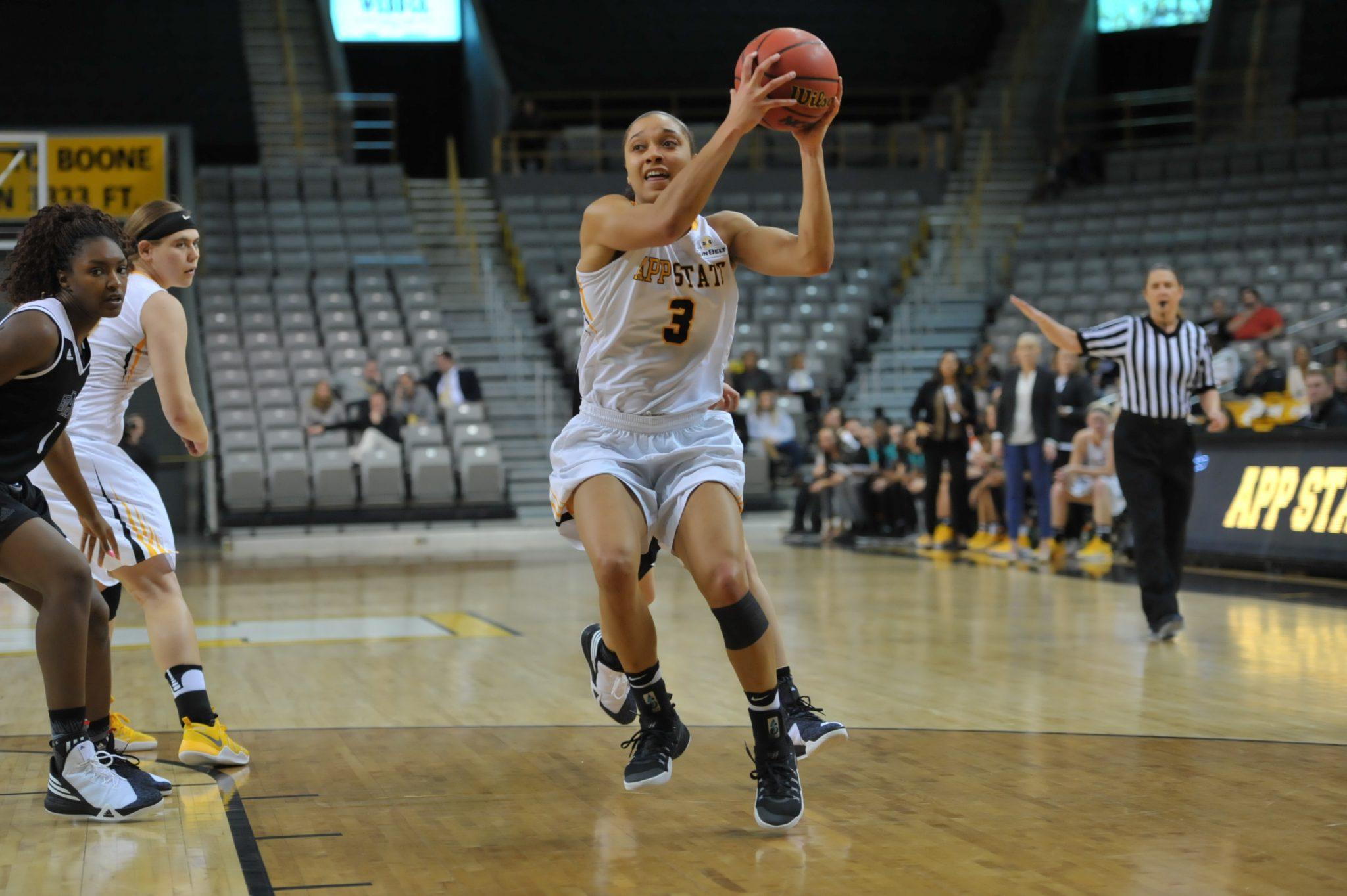 Forward Bria Carter finished with 20 points, a career high.
Photo courtesy: App State Athletics