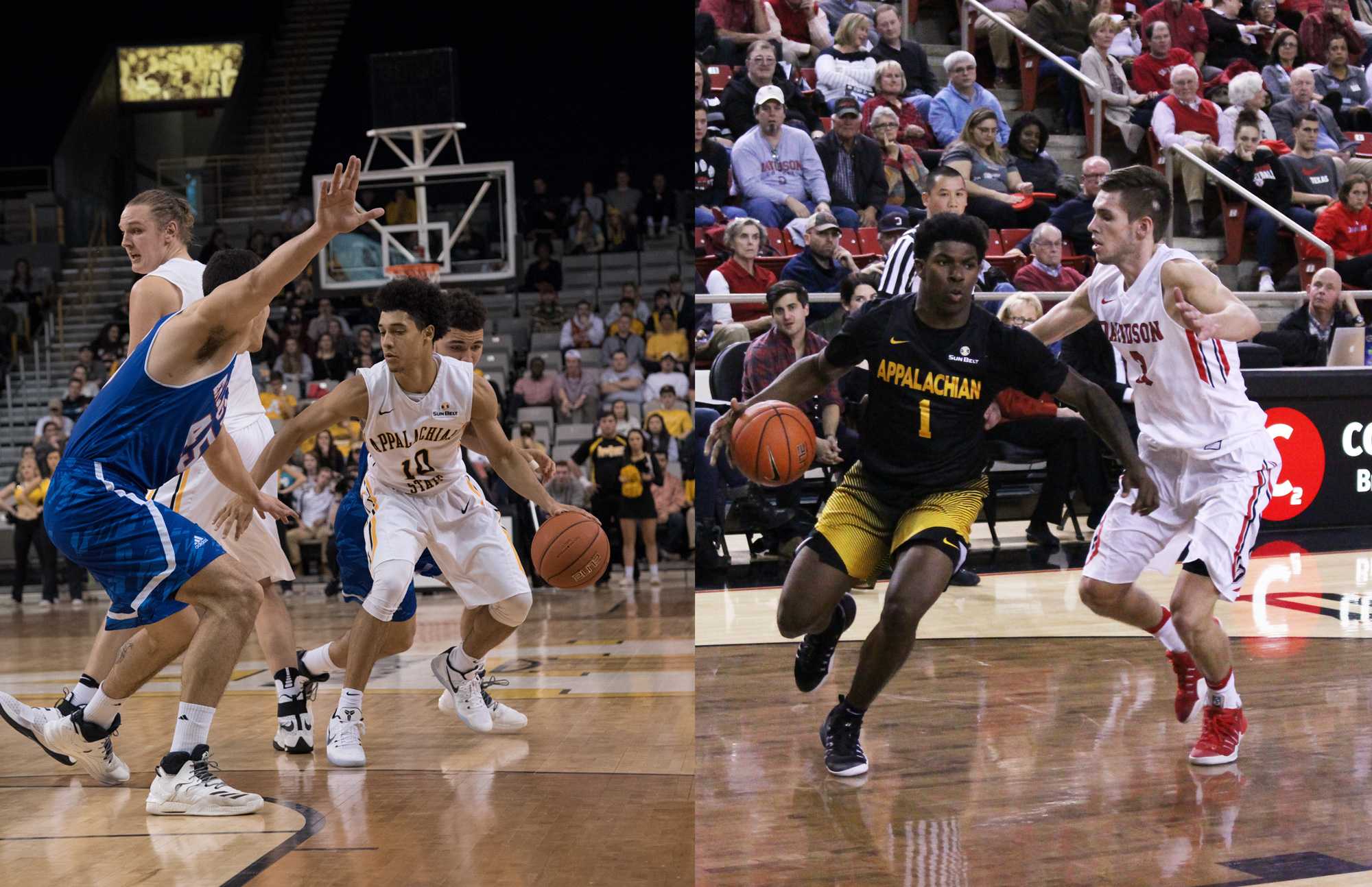 Freshman Patrick Good (Left) and Kelvin Robinson (Right) have been suspended by the team indefinitely 