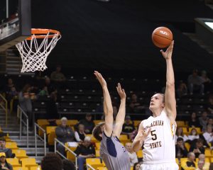 Forward Griffin Kinney scored a career high 25 points in App State's victory over Georgia Southern. Photo courtesy: Bill Sheffield/App State Athletics