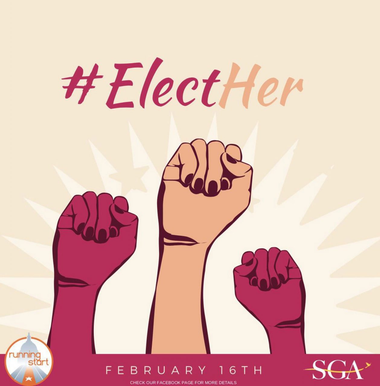 Elect Her is a program that trains college women to have more of a representation in leadership roles and to run for student government. The event is on Friday, February 16th and is hosted by SGA.