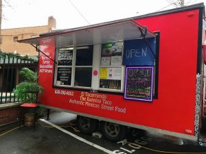 El Tacorriendo, located between Espresso News and Footloggers. The food truck, known for their yummy mexican food, just celebrated their one year anniversity in February.