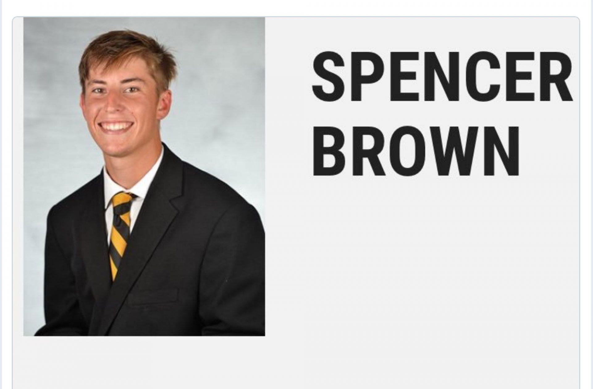 Spencer Brown, Recently suspended Mens Tennis Team member.