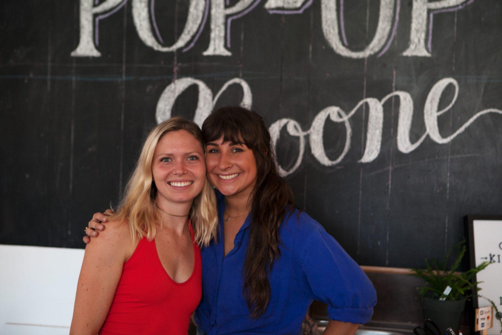 Co-founders of Pop Up Boone, Megan Kelley and ???