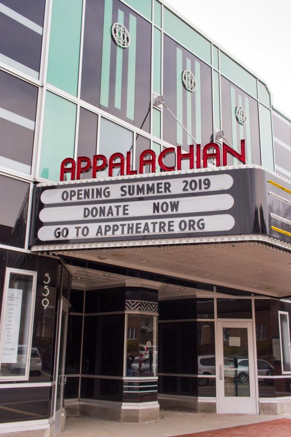 The+Appalachian+Theatres+is+an+iconic+landmark+of+downtown+Boone.+The+theatre+is+hoping+to+purchase+a+digital+marquee.
