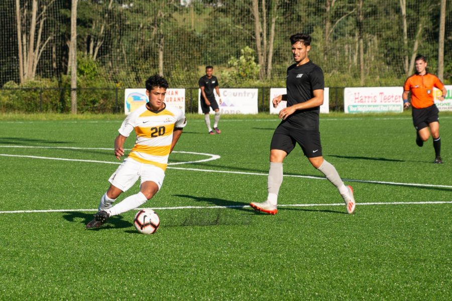 Sophomore midfielder Alex Hernandez in action in App States opening scrimmage of the season on August 16. Hernandez scored three goals for the Mountaineers a season ago. 