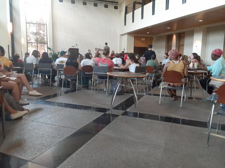 The student organization AppSpeaks hosted an event in the Plemmons Student Union Solarium on Sept. 4 called Appalachian Spoken Traditions. This was the second year the event on storytelling and spoken word was held.