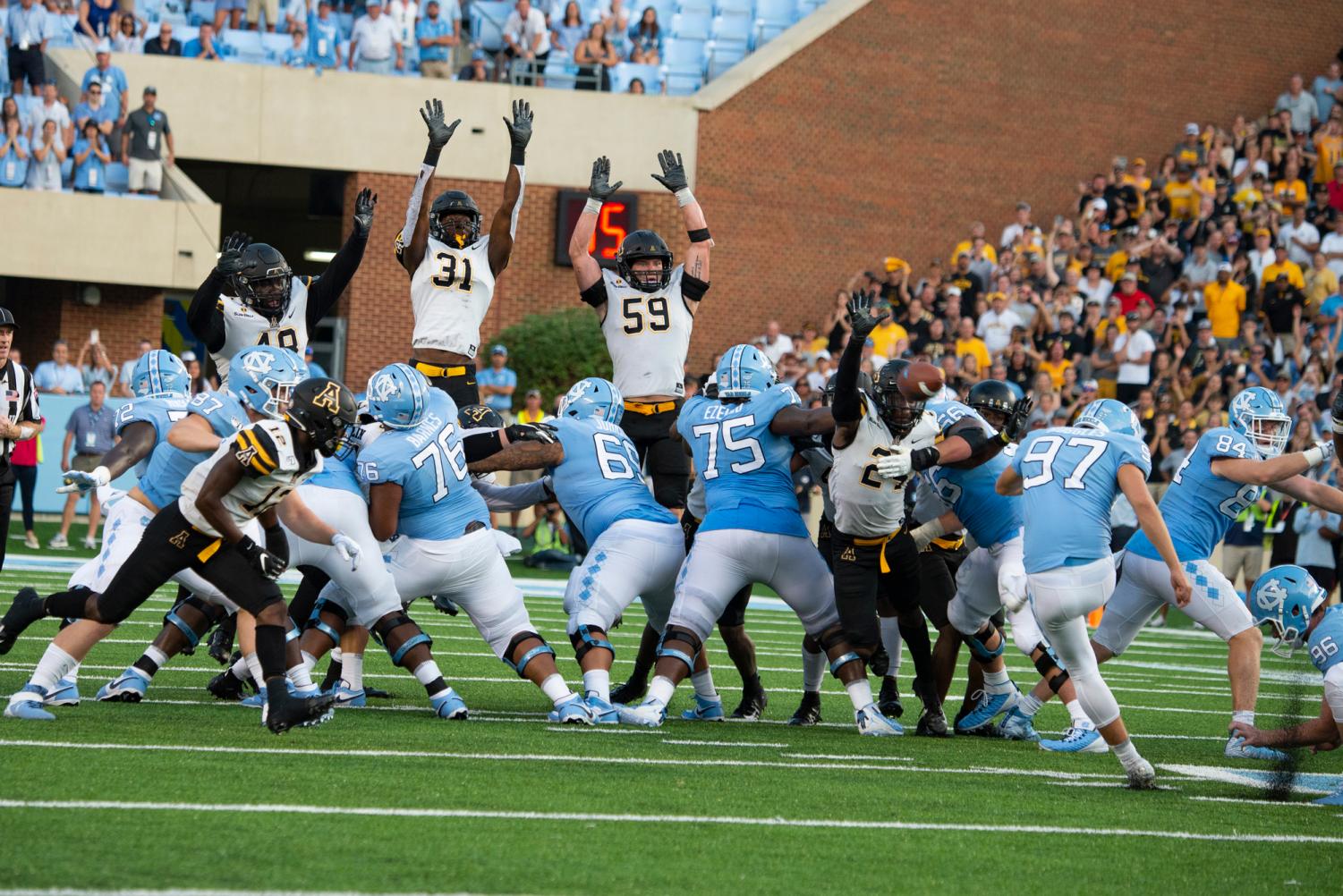App State defeats UNC in historic 3431 win The Appalachian